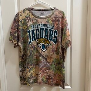 47 Brand Jacksonville Jaguars RealTree Camouflage T Shirt 100% Cotton XL